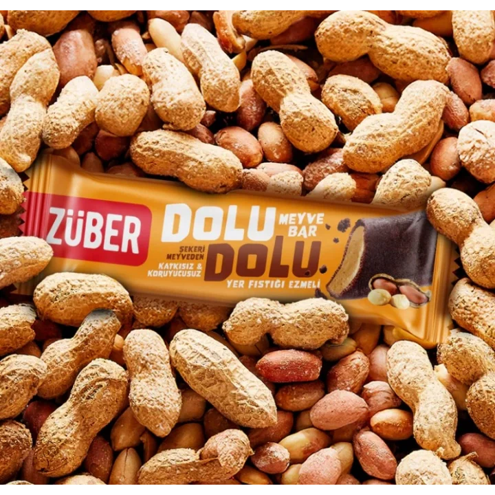 Mey İthalat®   Dolu Dolu Fıstık Ezme Meyve Bar 30 Gr