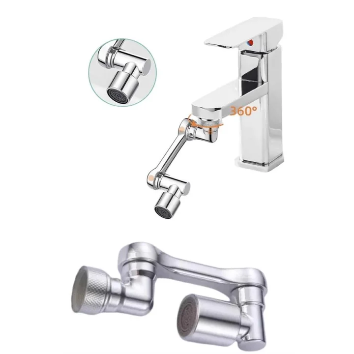 Mey İthalat® Dönebilen Musluk Başlığı Akrobat Mutfak Banyo Musluk Ucu Başlığı Oynar Başlıklı