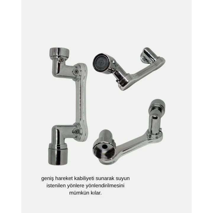 Mey İthalat® Dönebilir Musluk Başlığı – Lavabo Temizliği ve El-Yüz Yıkamada Maksimum Rahatlık
