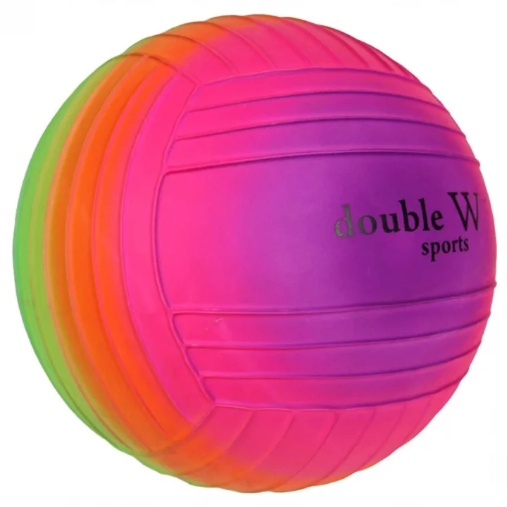 Mey İthalat® Double W Sports Gökkuşağı Tırtıklı PVC Top 23cm