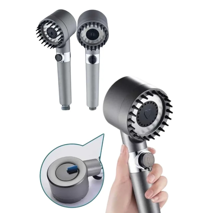 Mey İthalat® Duş Başlığı Profesyonel Masaj Başlıklı 3 Modlu Yeni Nesil Masaj Uçlu Su Tasarruflu