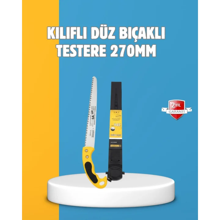 Mey İthalat® Düz Bıçaklı Budama Testeresi Kılıflı Güvenli Tasarım
