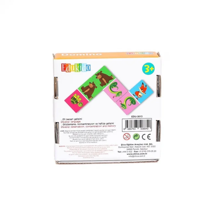 Mey İthalat® EDU-3013 Hayvanlar Domino -Chiva