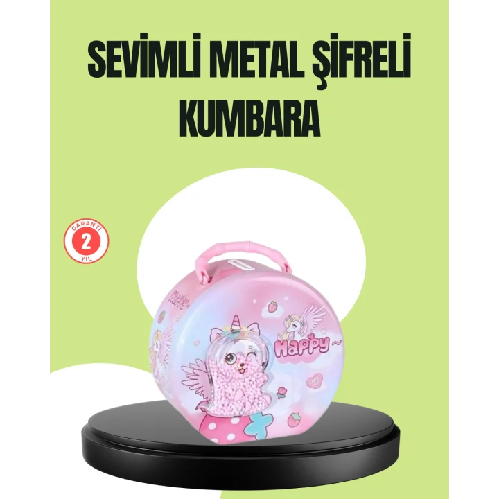 Mey İthalat® Eğitici Çocuk Para Kasası Kişisel Eşya ve Para Saklama