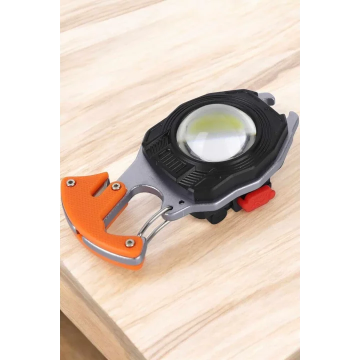 Mey İthalat® El Feneri Çakmaklı Kapak Açma Düdük Toravida Acil Durum Seti