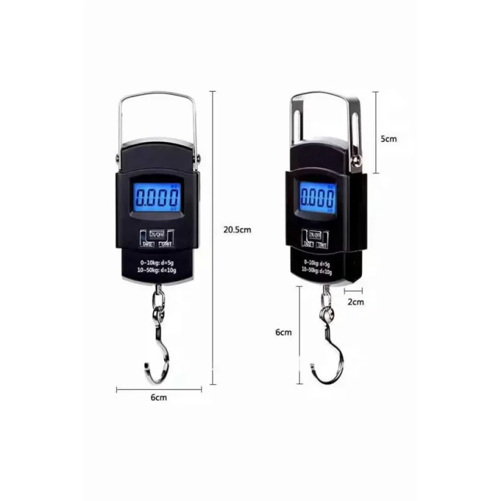 Mey İthalat® El Kantarı Dijital El Terazisi 50 Kg Kapasiteli LCD Ekranlı