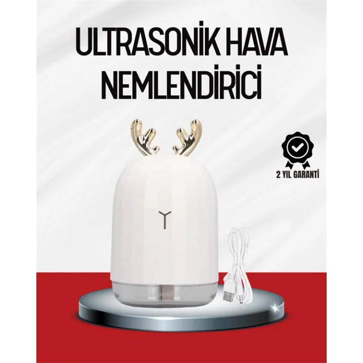 Mey İthalat® El Tipi USB Mini Soğuk Mist Nemlendirici 220 ml Tank