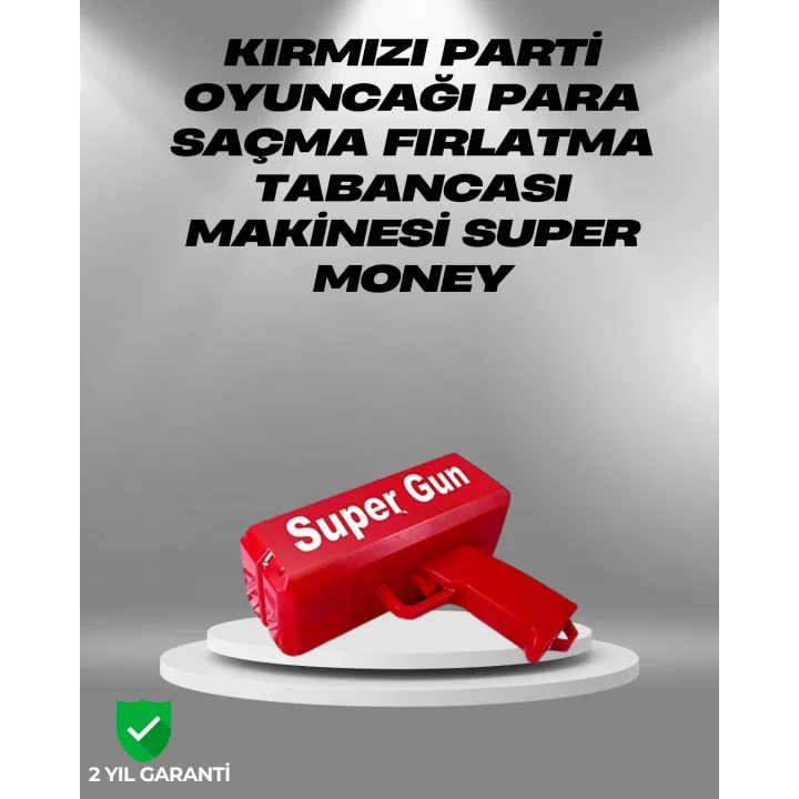 Mey İthalat® Elektrikli Money Gun Oyuncak Parti Tabancası