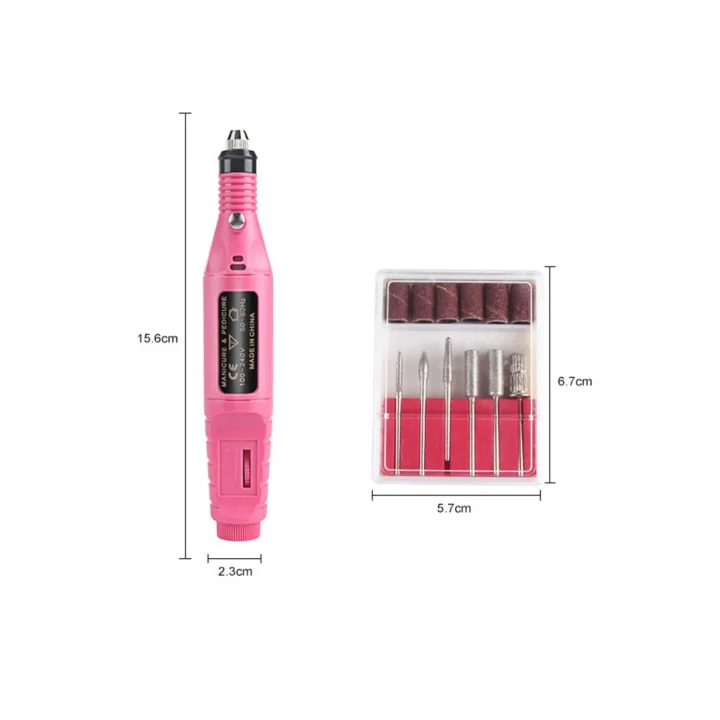 Mey İthalat® Elektrikli Profesyonel Manikür Pedikür Seti Değiştirilebilir Başlık Seçeneği
