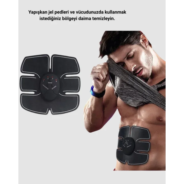 Mey İthalat® EMS Göbek ve Kol Kas Uyarıcı Cihaz 6 Modlu Elektronik Vücut Şekillendirici