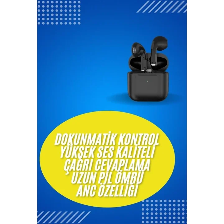 Mey İthalat® En Çok Tercih Edilen Bluetooth Kulaklık Mikrofonlu Silikonsuz Dokunmatik Kontrol