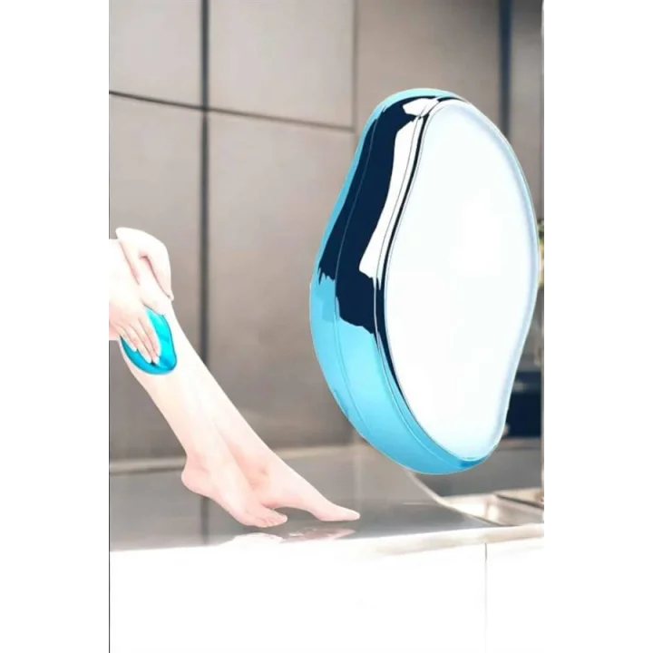 Mey İthalat® Epilasyon Aleti Bacaklar Kollar İçin Yıkanabilir Kristal Epilatör Tüy Silgi