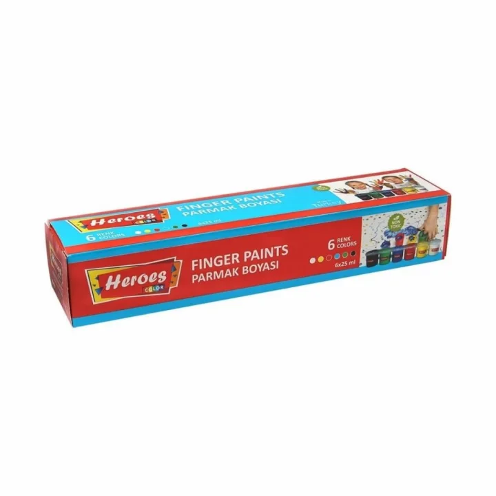 Mey İthalat® ERN-710 Heroes Color 6lı Parmak Boya - Eren Oyuncak