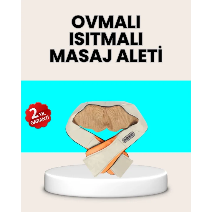 Mey İthalat® Ev Tipi Ovmalı Isıtmalı Boyun Omuz Bel Masaj Aleti Kolay Kullanım