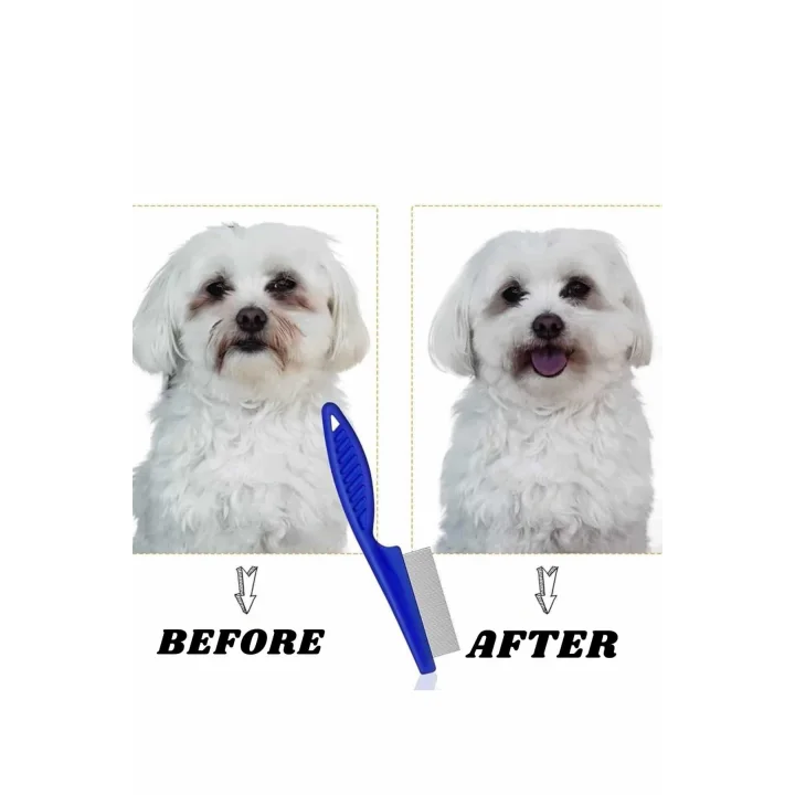 Mey İthalat® Evcil Hayvan Tarak Seti 4lü Bit Tarağı Ked Köpek Tüyüne Uygun