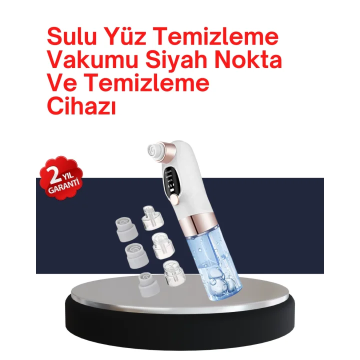Mey İthalat® Evde Kolay Kullanım İçin Şarjlı Siyah Nokta Temizleme Aleti