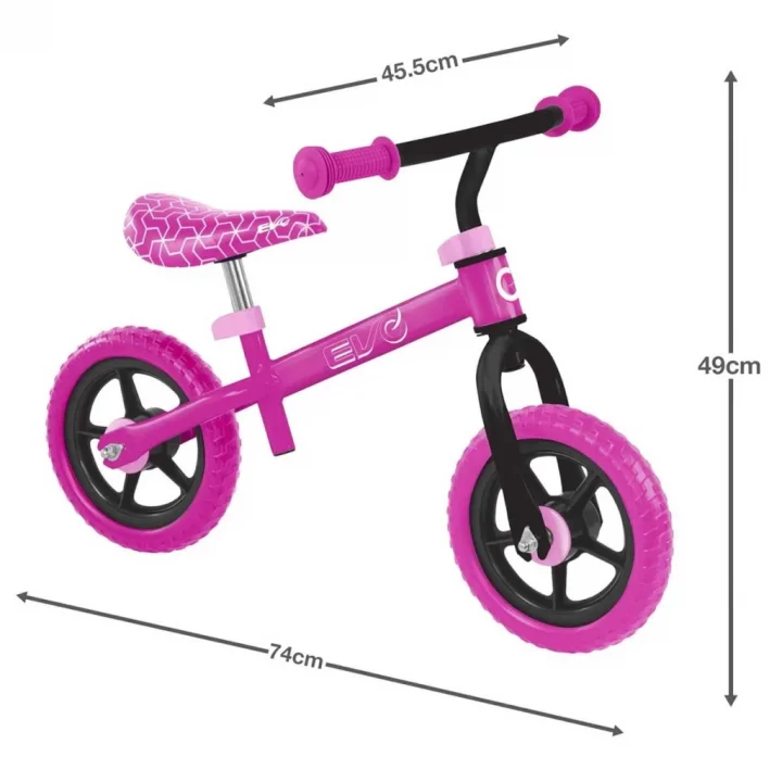 Mey İthalat® 2 Tekerlekli Denge Bisikleti Pembe
