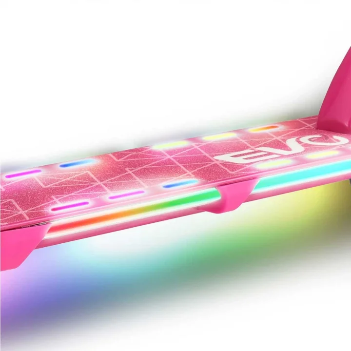 Mey İthalat® 2 Tekerlekli Flash Işıklı Pembe Scooter