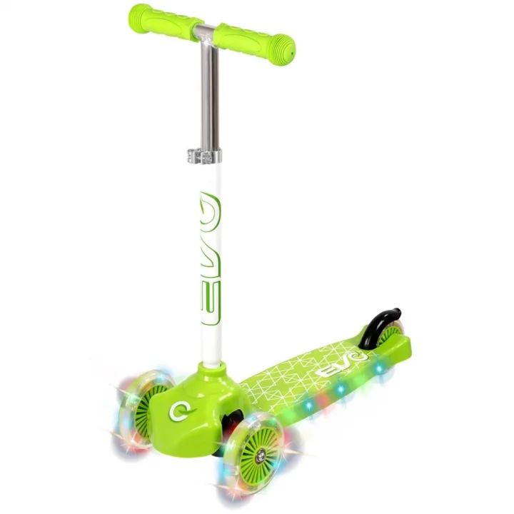 Mey İthalat® 3 Tekerlekli Moven Groove Işıklı Yeşil Scooter