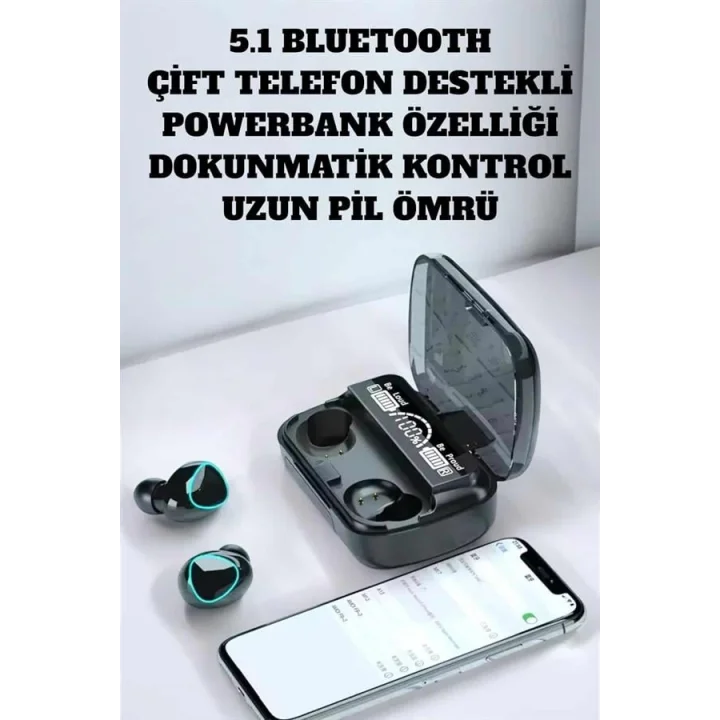 Mey İthalat® Extra Bass ve HD Ses ile Üstün Bluetooth 5.3 Kablosuz Kulaklık