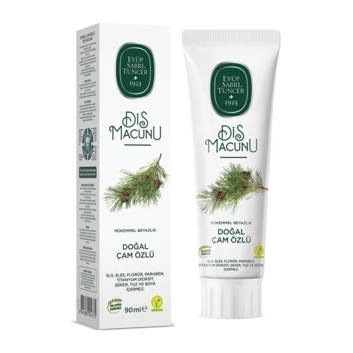 Mey İthalat®   Doğal Diş Macunu 90 Gr Çam Özlü