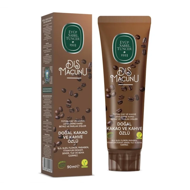 Mey İthalat®   Doğal Diş Macunu 90 Gr Kakao & Kahve Özlü