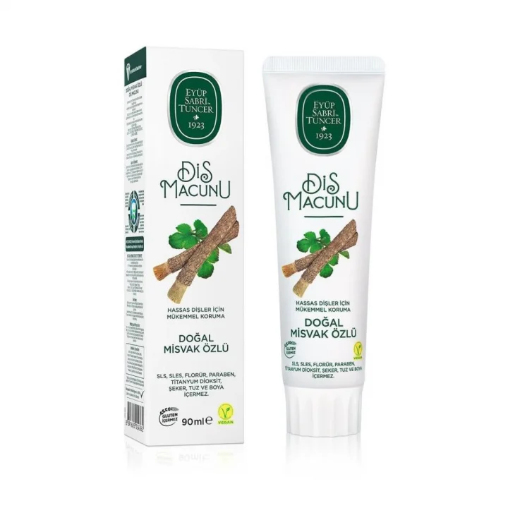 Mey İthalat®   Doğal Diş Macunu 90 Gr Misvak Özlü
