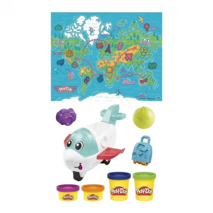 Mey İthalat® F8804 Play-Doh Starters Eğlenceli Uçak Oyun Seti +3 yaş