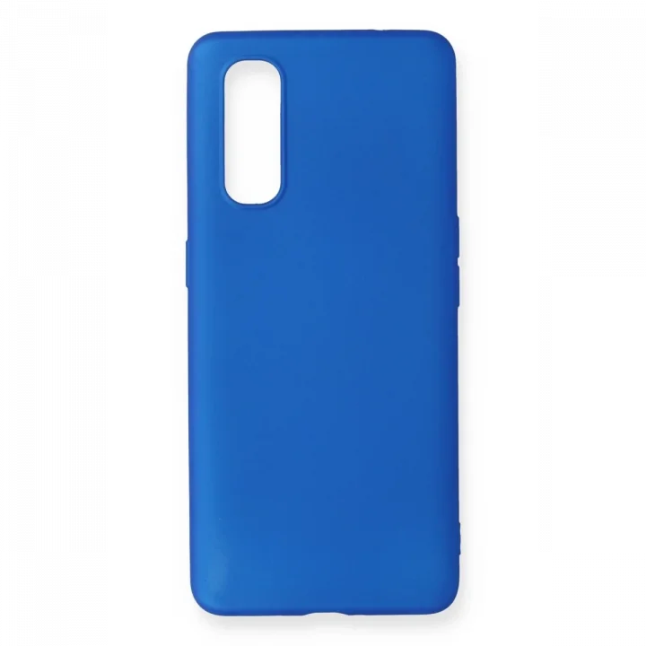 Mey İthalat®   Find X2 Kılıf First Silikon - Mavi