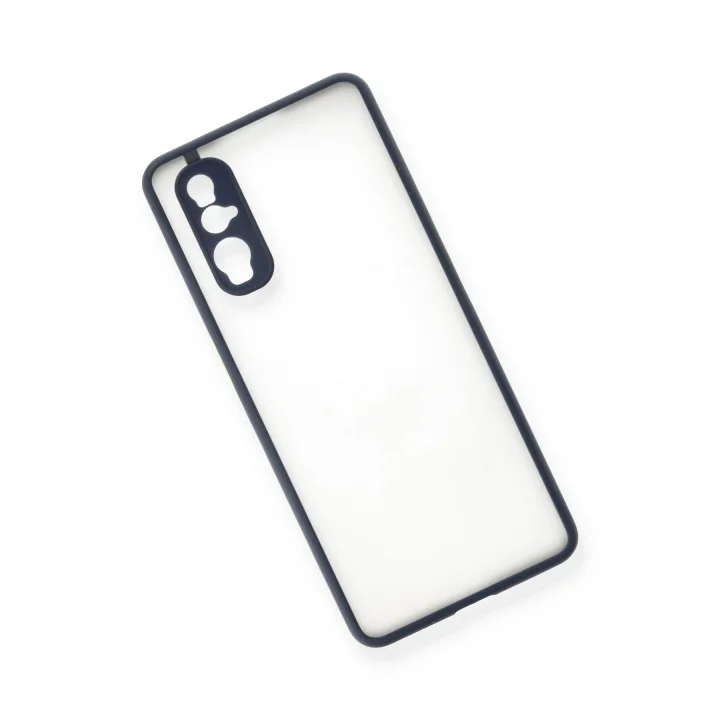 Mey İthalat®   Find X2 Kılıf Montreal Silikon Kapak - Lacivert