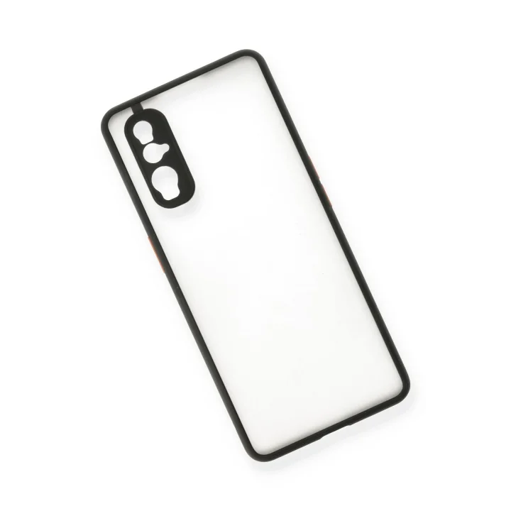 Mey İthalat®   Find X2 Kılıf Montreal Silikon Kapak - Siyah