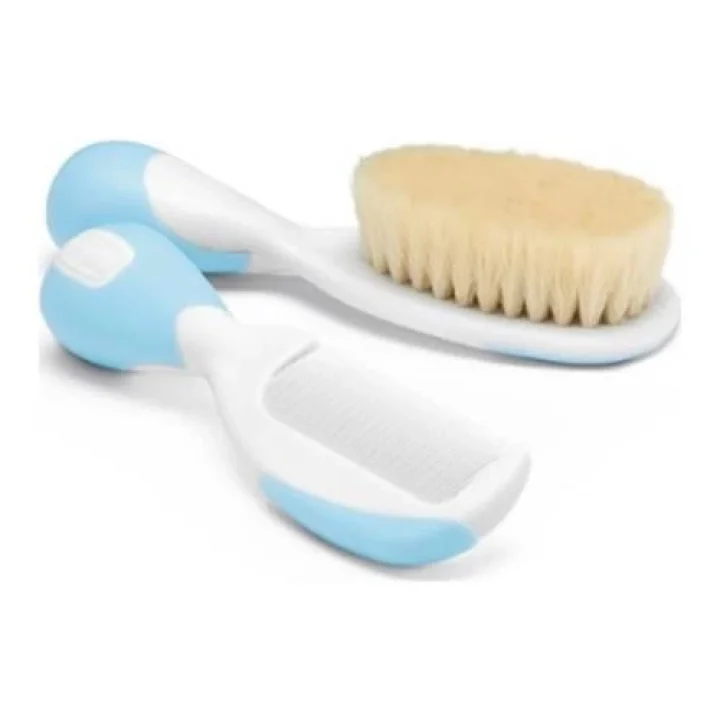 Mey İthalat®   Fırça ve Tarak Seti 0 Ay+ Mavi