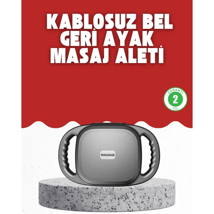 Mey İthalat® Fonksiyonlu Şarjlı Masaj Aleti 6 Başlık 2000 mAh Ergonomik Gövde