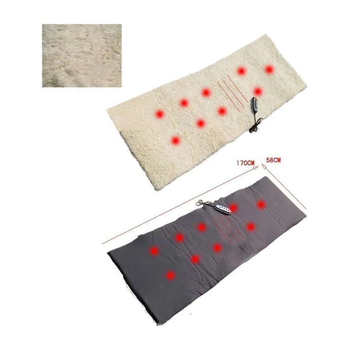 Mey İthalat® Full Body Masaj Minderi Isı ve Titreşim Destekli