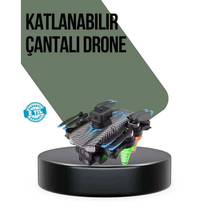 Mey İthalat® Full HD 1080P Drone Katlanabilir Gövde Uzun Pil Ömürlü