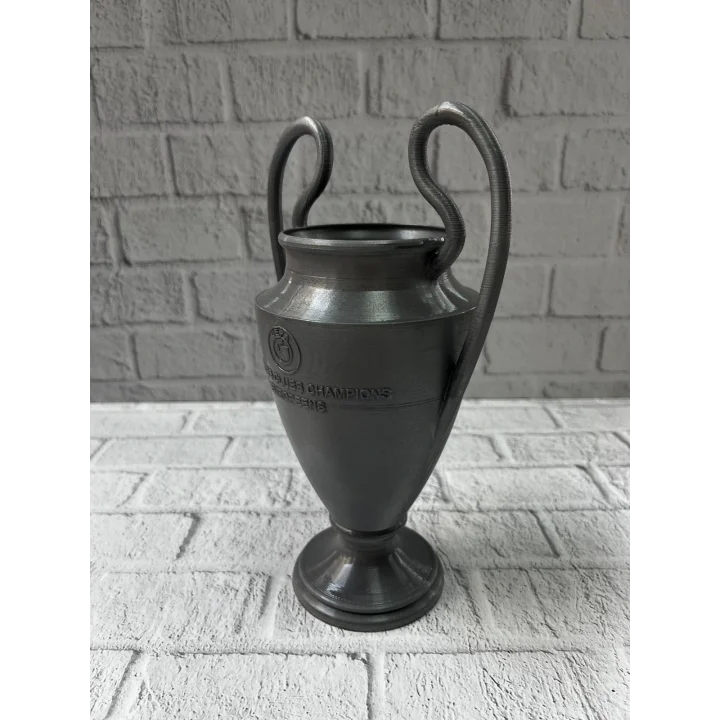 Mey İthalat® Füme Kupa 25cm UEFA Model Dekoratif Ödül Biblosu