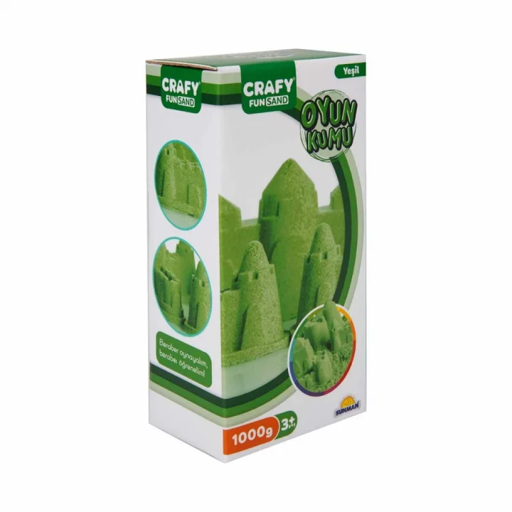 Mey İthalat® Fun Dough Kinetik Kum 1000 g Yeşil