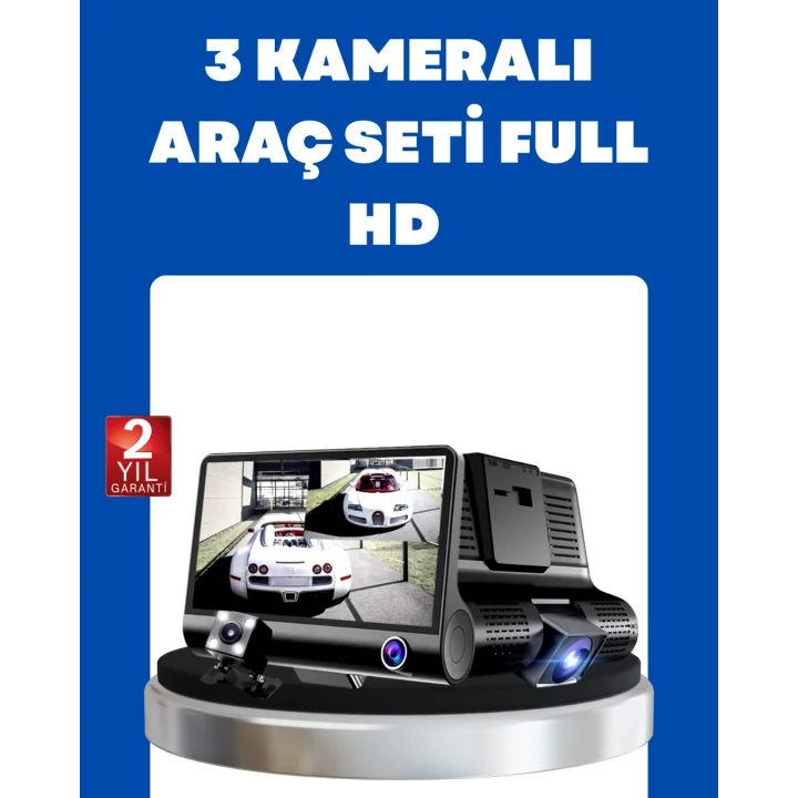 Mey İthalat® G-Sensör, Park Modu ve Döngüsel Kayıt Destekli Araç DVR