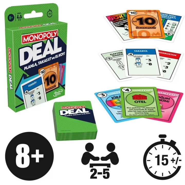 Mey İthalat® G0351 Monopoly Deal Kart Oyunu