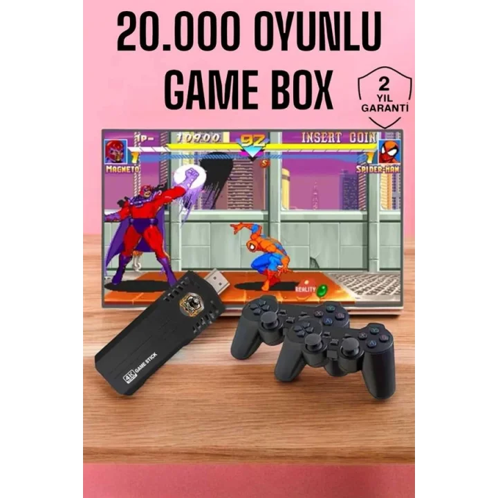 Mey İthalat® Game Box 20.000 Oyunlu 8K Ultra Oyun Konsolu