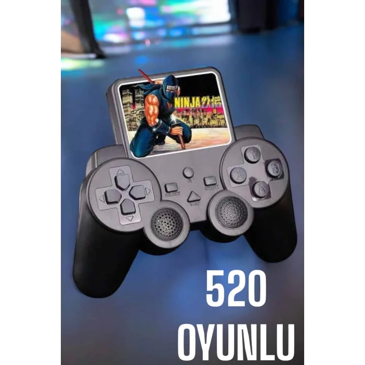 Mey İthalat® Gamepad 520 Oyunlu Ekranlı Oyun Kolu TV Uyumlu