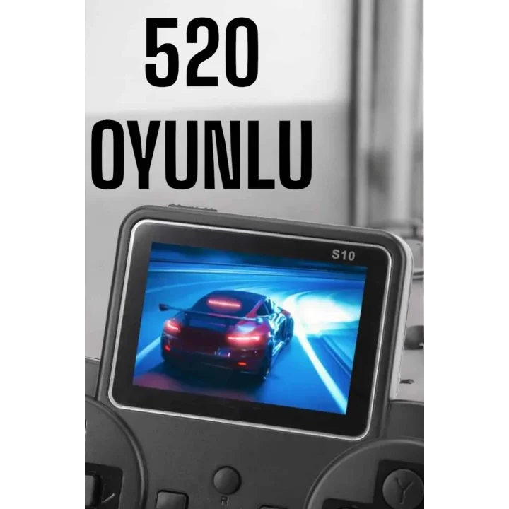 Mey İthalat® Gamepad 520 Oyunlu TV Uyumlu Retro Oyun Konsolu
