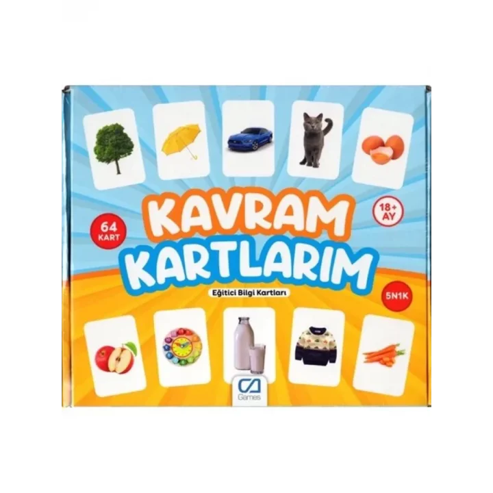 Mey İthalat® Games Kavram Kartlarım 64 Kart 5175