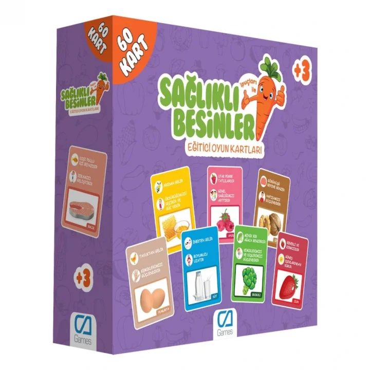 Mey İthalat® Games Sağlıklı Besinler 60 Kart 5106