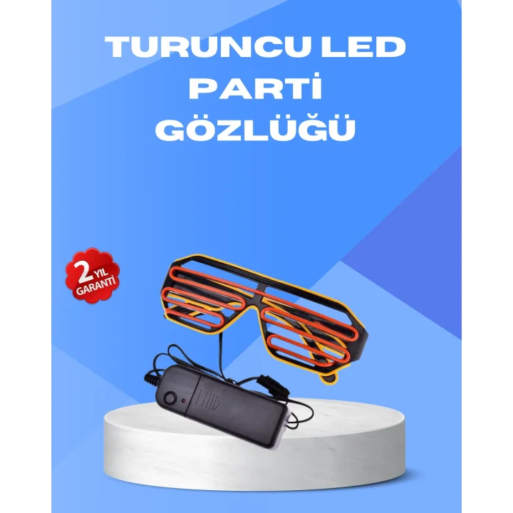 Mey İthalat® Gece Eğlencelerine Özel Renkli LED Işıklı Gözlük