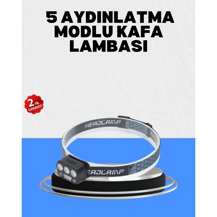 Mey İthalat® Gece Koşusu İçin LED Kafa Lambası El Sensörlü