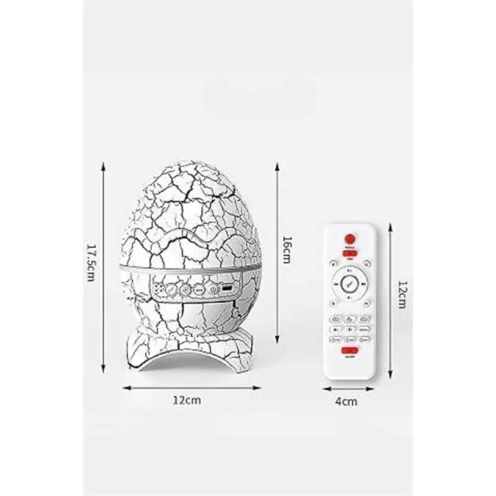 Mey İthalat® Gece Lambası Yumurta Işık Speaker Yeni Nesil Dinozor Yumurtası Görünümlü