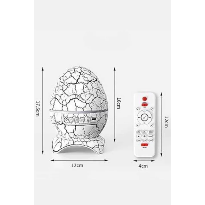 Mey İthalat® Gece Lambası Yumurta Işık Speaker Yeni Nesil Dinozor Yumurtası Görünümlü