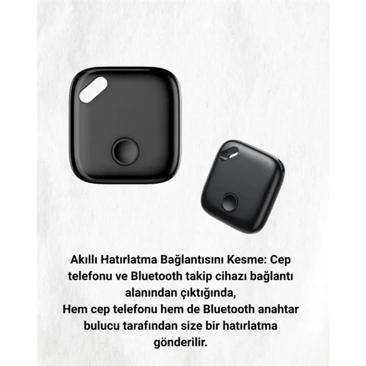 Mey İthalat® Gelişmiş Konum Takibi Sunan Kompakt Smart Tag | Bluetooth Bağlantısı ve Uzaktan Erişim Özelliğiyle Üstün Performans