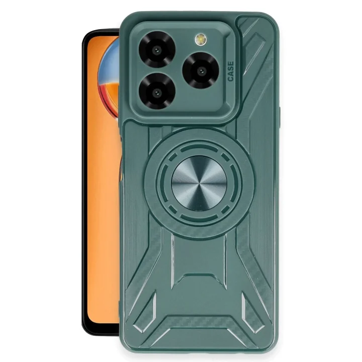 Mey İthalat®  General Mobile Era 50 Kılıf Lincoln Silikon - Koyu Yeşil